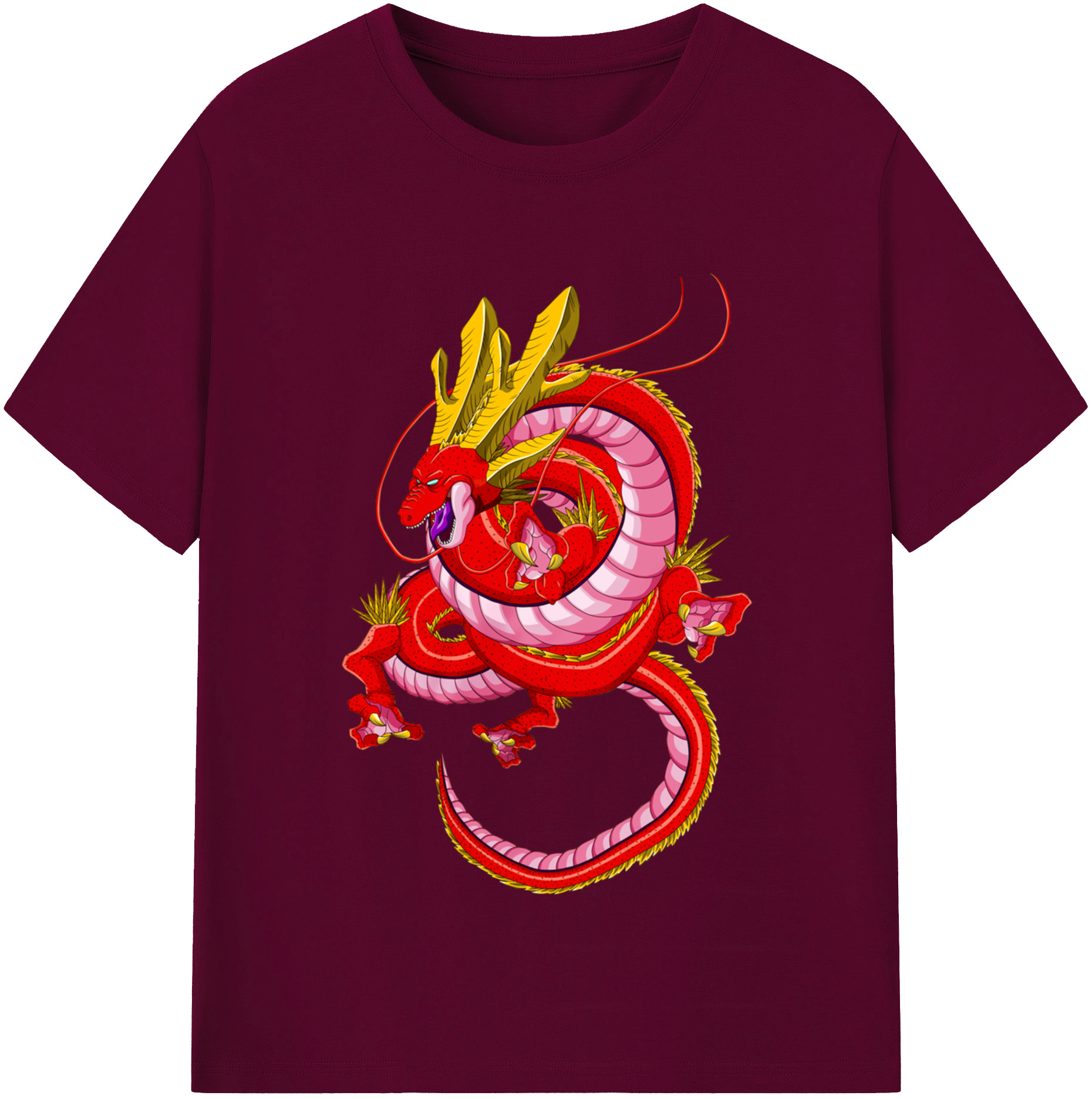 （画像用） ドラゴンボール 神龍 シェンロン DRAGON BALL Shenron レディースカジュアルプリントTシャツ（綿100％）